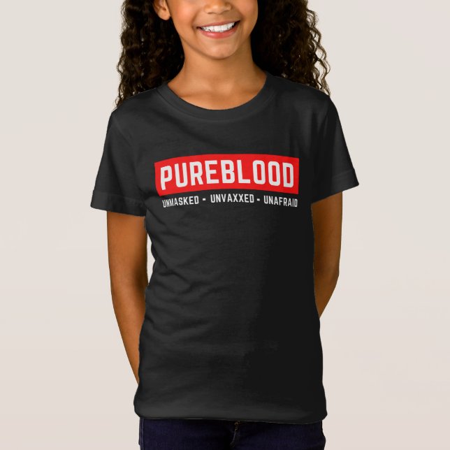 Unverblendet Unvaxxed Unafram Pureblut T-Shirt (Vorderseite)