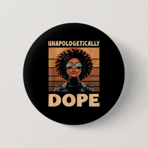 Unverblümt Afro Frau Vintage 70er  Button