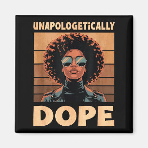 Unverblümt Afro-Frau Vintage 70er Magnet