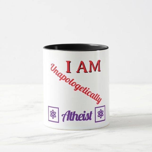 Unverblümt Atheistisch Tasse (Zentrum)