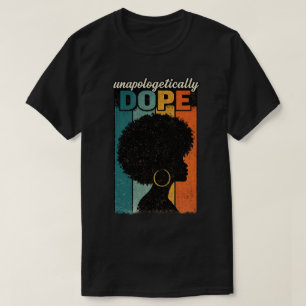 Unverblümt Doppte Afro Retro T-Shirt