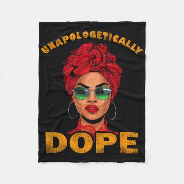 Unverblümt Drogen Juneteenth Shirts Frauen Blac Fleecedecke (Vorderseite)