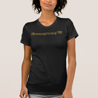 Unverblümt Ich – Golden Radiance Schrift T-Shirt
