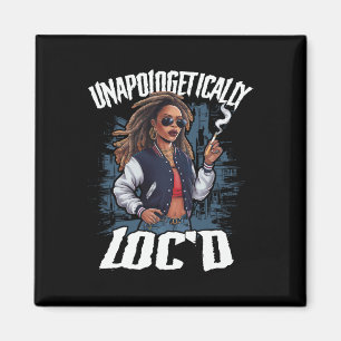 Unverblümt Loc'd Black History Month Schwarzes A Magnet