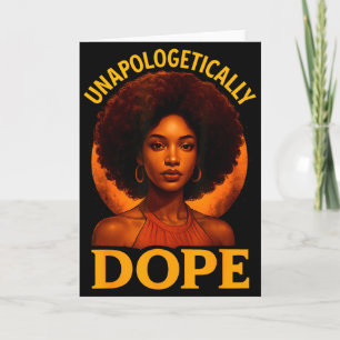 Unverblümt Schwarze Geschichte Afro Melanin Mädche Karte