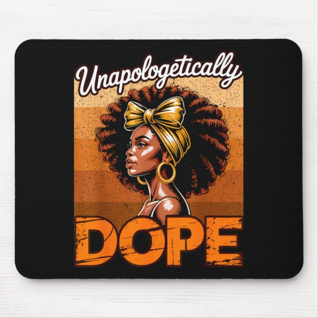 Unverblümt Schwarze Geschichte Junenth Frauen Mädc Mousepad (Vorne)