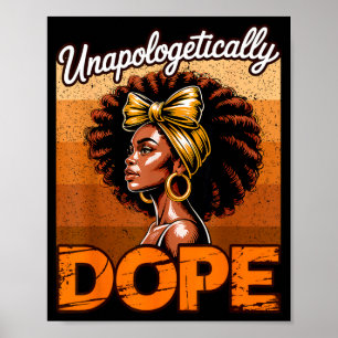 Unverblümt Schwarze Geschichte Junenth Frauen Mädc Poster