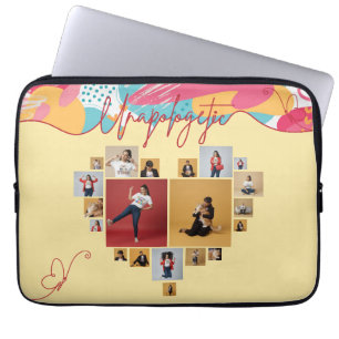 Unverblümte Personalisierte Weibliche Fotocollage Laptopschutzhülle