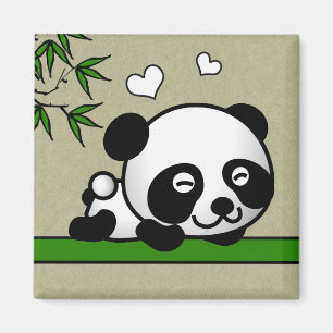 Unverdächtiger Panda Magnet
