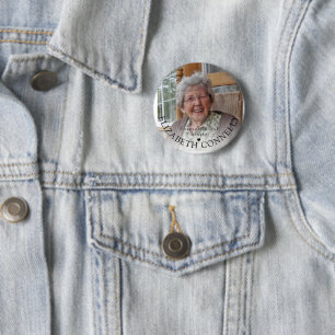 Unvergessen In Unseren Herzen Foto Gedenkfeier Bee Button