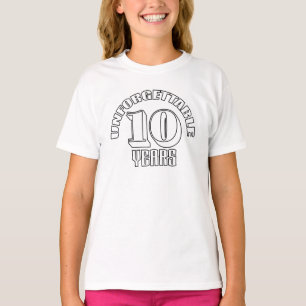 Unvergesslich 10 Jahre T-Shirt
