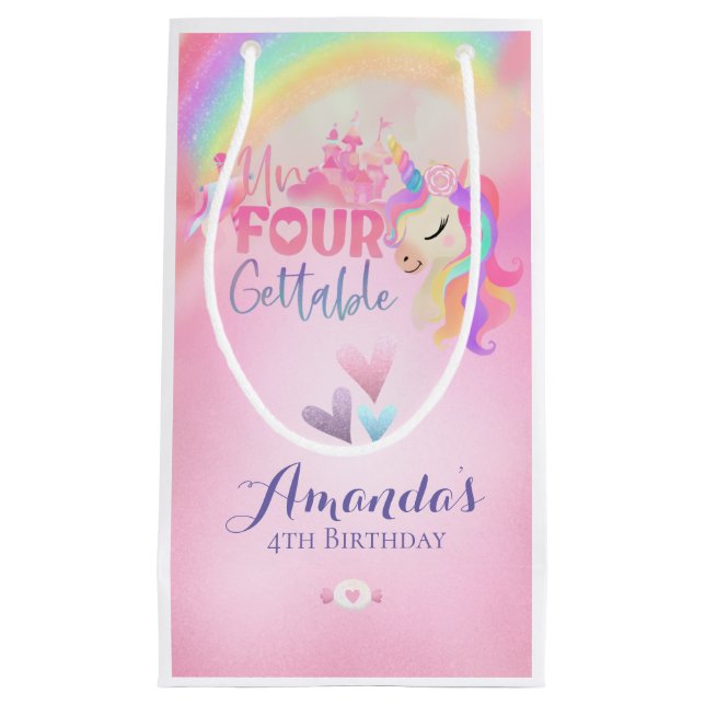 unvergesslich kleine geschenktüte (Vorderseite)