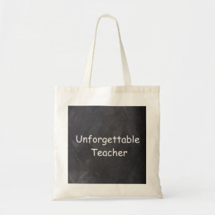 Unvergessliche Teacher Chalkboard Design Geschenk Tragetasche