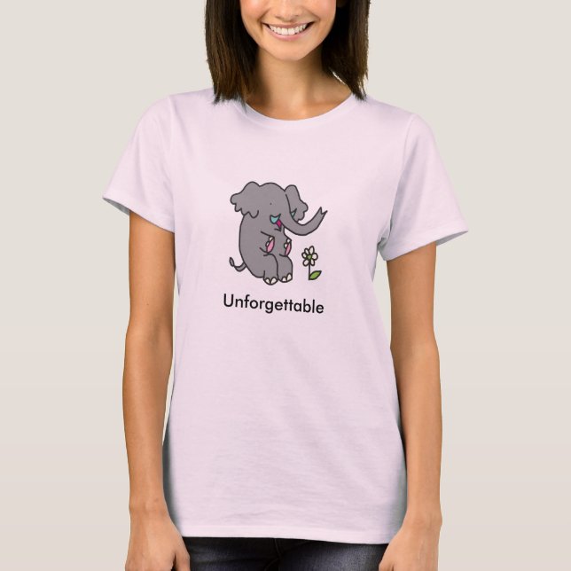 Unvergesslicher Elefant-T - Shirt (Vorderseite)
