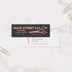 Unvergessliches Haar-Stylist-Rosa Scissors Salon