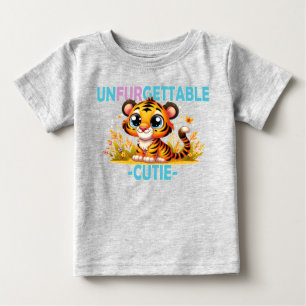 Unvergessliches Süßes Wortspiel. Baby-Tiger Cartoo Baby T-shirt