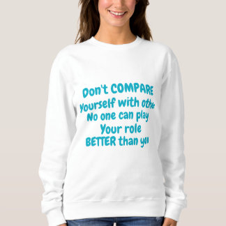 Unvergleichlich nur du deine Rolle, deine Macht Ei Sweatshirt