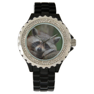 Unverschämt niedlicher BabyRaccoon Armbanduhr