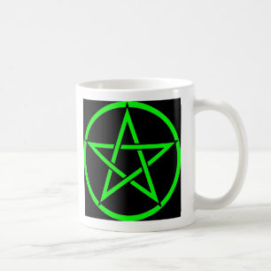 Unverschämte Hexepentagram-Sammlung (Grün) Tasse