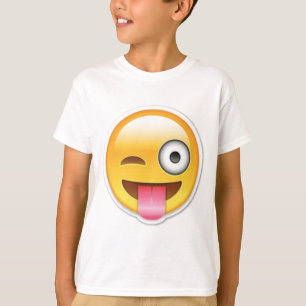 Unverschämter emoji Wink T-Shirt