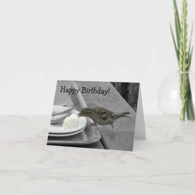 Unverschämter Spatz Notecard Karte (Vorderseite)