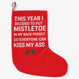 Unverschämter Weihnachten Lustiger Noel Witziger W Kleiner Weihnachtsstrumpf