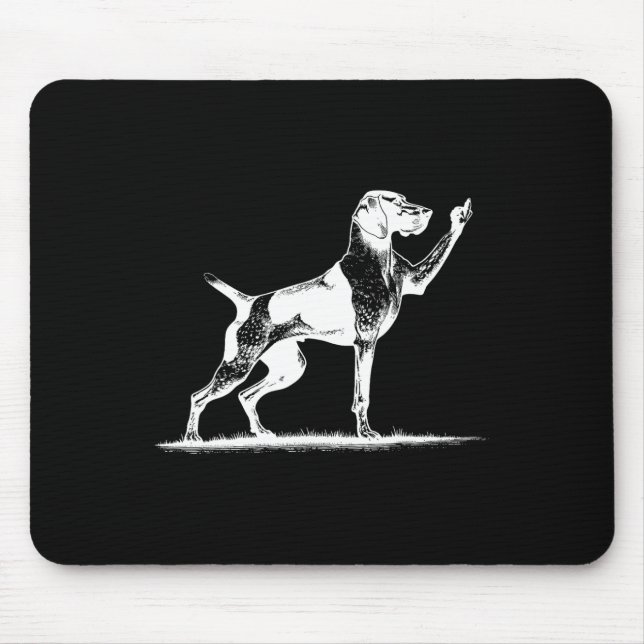 Unverschämter Zeigerhund Loch Deutsch Kurzhaariger Mousepad (Vorne)