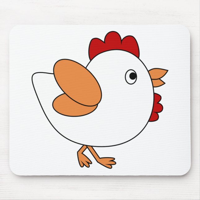 Unverschämtes Huhn Mousepad (Vorne)