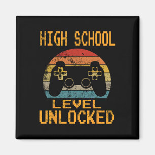 Unverschlossener Video-Gamer auf High School-Ebene Magnet