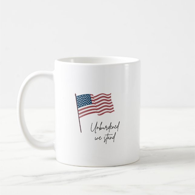 UNVERSTÄNDLICH STEHEN WIR IN DER AMERIKANISCHEN FL KAFFEETASSE (Links)