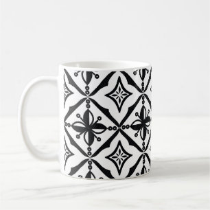 Unverwechselbarer indonesischer Batik: Vintage-Mot Kaffeetasse