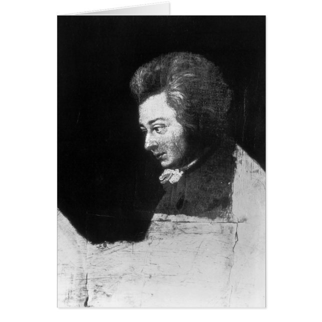 Unvollendetes Portrait von Wolfgang Amadeus Mozart (Vorne)