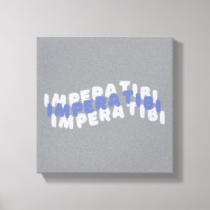 Unvollkommen perfekte inspirierende Typografie Leinwanddruck