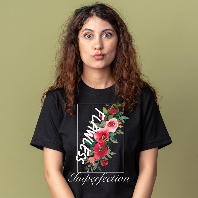 Unvollkommene Unvollkommenheit Aquarellfarben-Rosa T-Shirt (Von Creator hochgeladen)