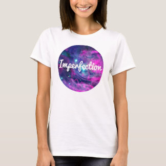 Unvollkommenheits-Kleiderrosa-Galaxie-Aura-T-Shirt T-Shirt