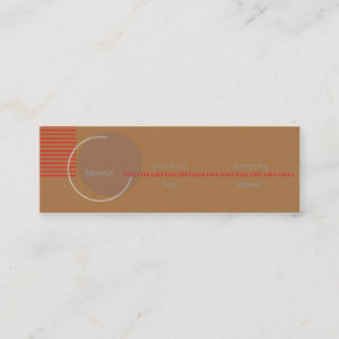 Unvollständig - dünn mini visitenkarte