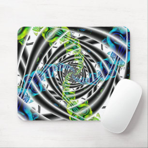 unvollständig Kunst des blauen und grünen Frakta Mousepad