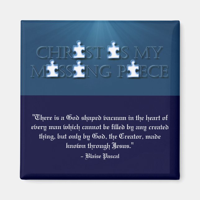 Unvollständig ohne Gott Magnet (Vorne)