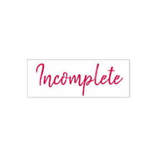 Unvollständige Scrapbooking Permastempel