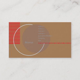 Unvollständiger Kreis - Geschäft Visitenkarte
