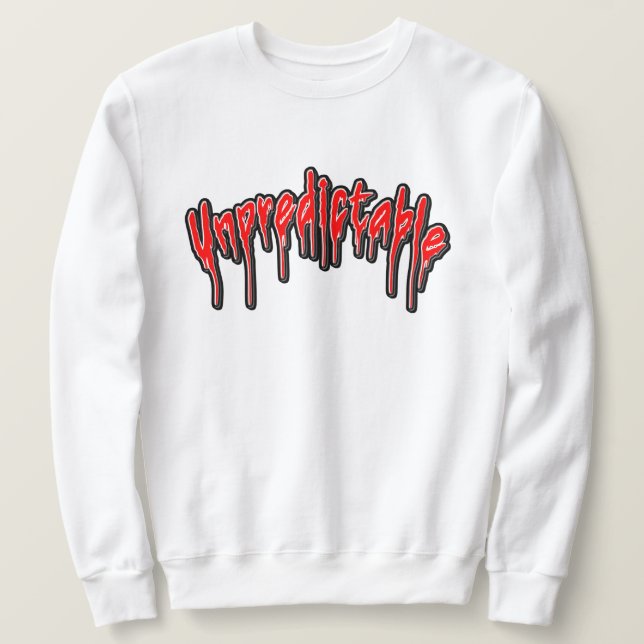unvorhersehbar sweatshirt (Design vorne)