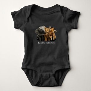 Unwahrscheinliche Freunde Elefant, Löwe und Giraff Baby Strampler