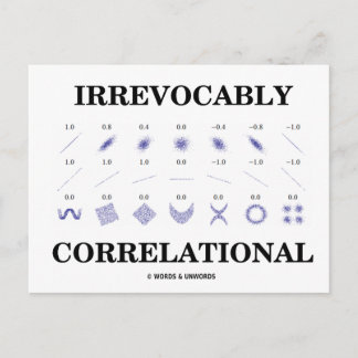 Unwiderruflich korrelational (Korrelationsstatisti Postkarte