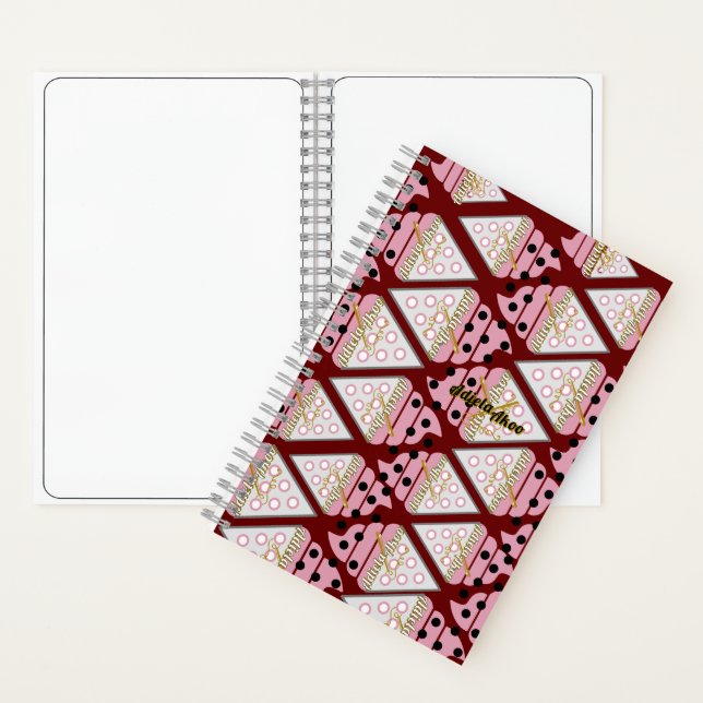 Unwiderstehliche Eiscreme Sprinkles Berry-Notebook Notizbuch (Innen)