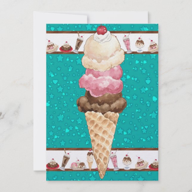 Unwiderstehliche Eiscreme - SRF Einladung (Vorderseite)