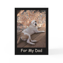 Unwiderstehliche Pitbull Porch Dog Vatertag Karte