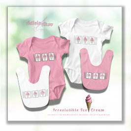 Unwiderstehlicher Eiscreme Bodysuit von Adiela Ako Baby Strampler