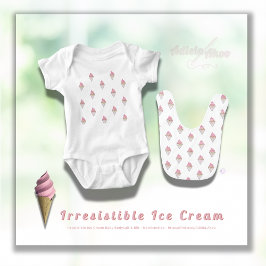 Unwiderstehlicher Eiscreme Bodysuit von Adiela Ako Baby Strampler