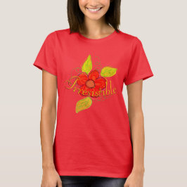 Unwiderstehliches Rotes Flower T-Shirt