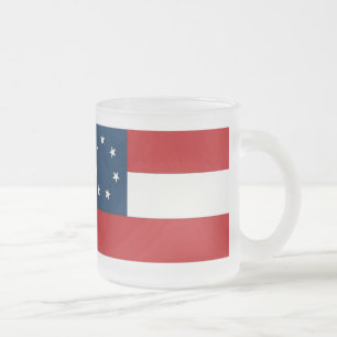 Unze-GlasTasse NATIONALER FLAGGE Ist mattiertes Mattglastasse